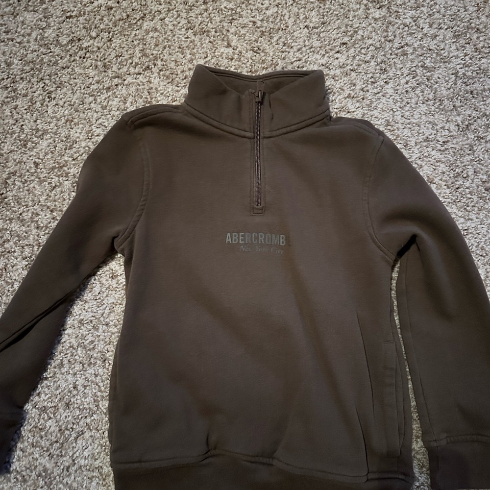 Abercrombie kids boys quarter zip sweatshirt